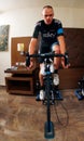 Chris Froome indoor training