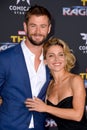 Chris Hemsworth & Elsa Pataky Royalty Free Stock Photo