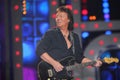 Chris Norman from group Smokie playing guitar Royalty Free Stock Photo