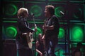 Chris Norman sings with woman on scene