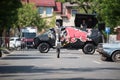 Chris Pfeiffer stunt riding his electric motorbike