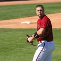 Chris Snyder in an Arizona Diamondbacks game Royalty Free Stock Photo