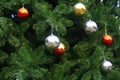 Chrismas balls background Royalty Free Stock Photo