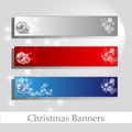 Chrismas banners with message frame Royalty Free Stock Photo