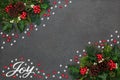 Chrismas Joy Background Border Royalty Free Stock Photo