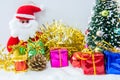 Chrismas tree and red ball. Royalty Free Stock Photo