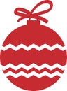 Chrismast Ornament Badge Vector Greeting Card Invitation Royalty Free Stock Photo