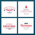 Chrismtas typographic sets light vector