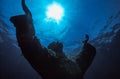 Christ of The Abyss statue in the Florida Keys Royalty Free Stock Photo