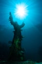 Christ of The Abyss statue in the Florida Keys Royalty Free Stock Photo