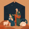 Christ Bible Story Christmas Composition Royalty Free Stock Photo