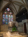 Christ Church Cathedral chapel, Oxford University, England. Royalty Free Stock Photo