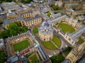 Christ Church College - Oxford University from above Royalty Free Stock Photo