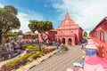 Christ Church & Dutch Square in Malacca, Malaysia. Royalty Free Stock Photo