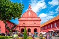 Christ church and Dutch square in Malacca Melaka