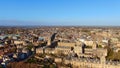 Christ Church University in Oxford from above - aerial view - BRIGHTON, ENGLAND, DECEMBER 29, 2019 Royalty Free Stock Photo