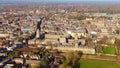 Christ Church University in Oxford from above - aerial view Royalty Free Stock Photo