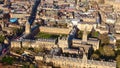 Christ Church University in Oxford from above - aerial view Royalty Free Stock Photo