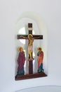 Christ on the Cross, Greek Orthodox Icons Royalty Free Stock Photo