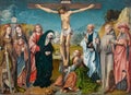 Christ at the cross, painting, by Cornelis Engebrechtsz