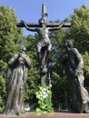 Christ Dies on the Cross: The mysteries of the Rosary at the Jasna GÃÂ³ra Monastery in CzÃâ¢stochowa, Poland Royalty Free Stock Photo