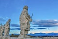 Christ Disciples Statues Saint Peter`s Roof Vatican Rome Italy Royalty Free Stock Photo