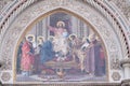 Christ enthroned with Mary and John the Baptist