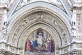 Christ enthroned with Mary and St. John the Baptist