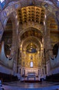 Christ fresco inside Monreale cathedral near Palermo, Sicily Royalty Free Stock Photo