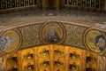 Christ fresco inside Monreale cathedral near Palermo Royalty Free Stock Photo