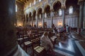 Christ fresco inside Monreale cathedral near Palermo Royalty Free Stock Photo