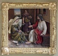 Christ in the House of Mary and Martha Royalty Free Stock Photo