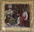 Christ in the House of Mary and Martha Royalty Free Stock Photo