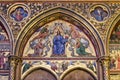 Christ in Judgement mosaic inside Sainte-Chapelle in Paris