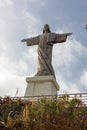 The Christ the King statue on Madeira island, Jesus Christ statue, Madeira, Garajau, Portugal Royalty Free Stock Photo