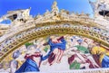 Christ Last Judgement Mosaic Saint Mark`s Church Venice Italy Royalty Free Stock Photo