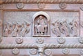 Christ in majesty on the San Ranieri gate of the Cathedral St. Mary of the Assumption in Pisa, Italy Royalty Free Stock Photo