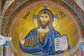 Christ Pantocrator. Cathedral of Cefalu, Sicily Royalty Free Stock Photo