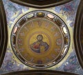 Christ Pantokrator in The Church of the Holy Sepulchre, Christ`s tomb, in the Old City of Jerusalem, Israel Royalty Free Stock Photo