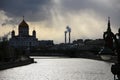 Christ the Redeemer Church in Moscow, Russia Royalty Free Stock Photo