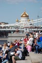 Christ the Redeemer Church in Moscow, Russia. Royalty Free Stock Photo