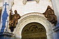 Christ the Redeemer Church in Moscow, Russia. Facade detail. Royalty Free Stock Photo