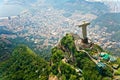 Christ the Redeemer on Corcovado Mountain, Rio de Janeiro  Brazil Royalty Free Stock Photo