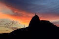 Christ the Redeemer Corcovado Sunset Rio de Janeiro