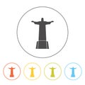 Christ the Redeemer line icon