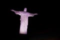 Christ the Redeemer Monument night in Rio De Janeiro Brazil