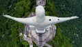 Christ the Redeemer postcard at downtown Rio de Janeiro Brazil.