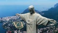 Christ the Redeemer postcard at downtown Rio de Janeiro Brazil.