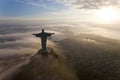 Christ Redeemer statue, Corcovado, Rio de Janeiro, Royalty Free Stock Photo