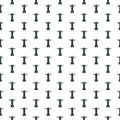 Christ the Redeemer statue seamless pattern isolated on white background Royalty Free Stock Photo